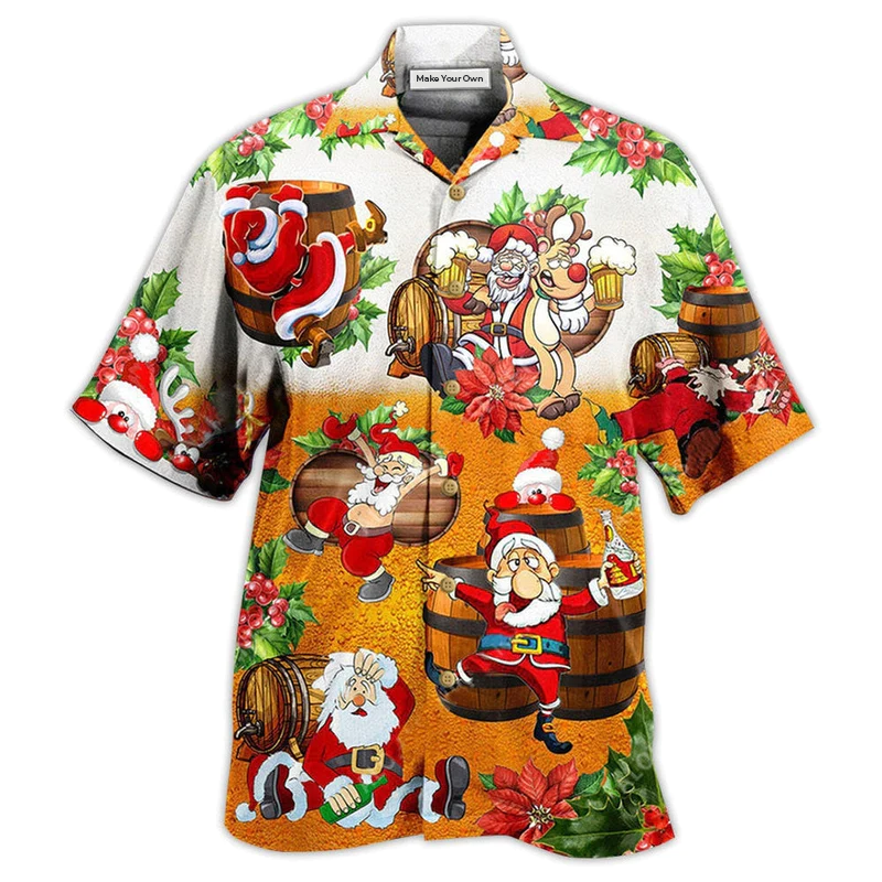 Christmas Beer Christmas Dear Santa Heres Your Beer - Hawaiian Shirt