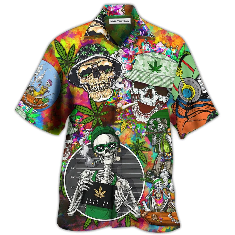 Skull Love Life So Hight - Hawaiian Shirt