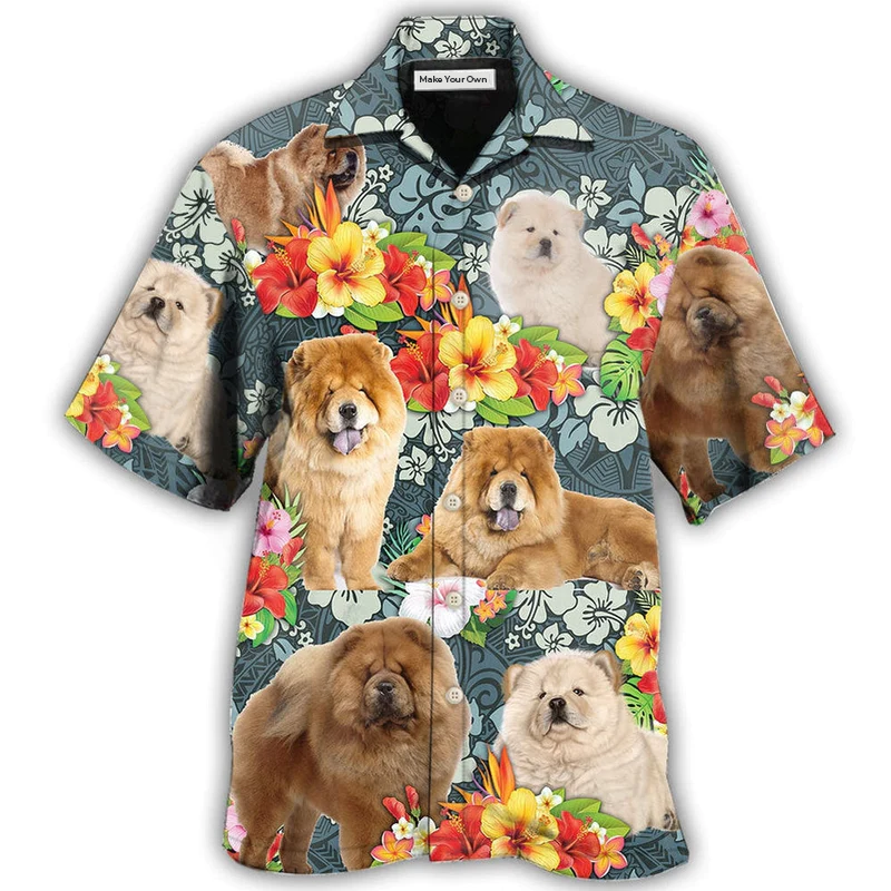 Chow Chow Dog Lovely Tropical - Hawaiian Shirt