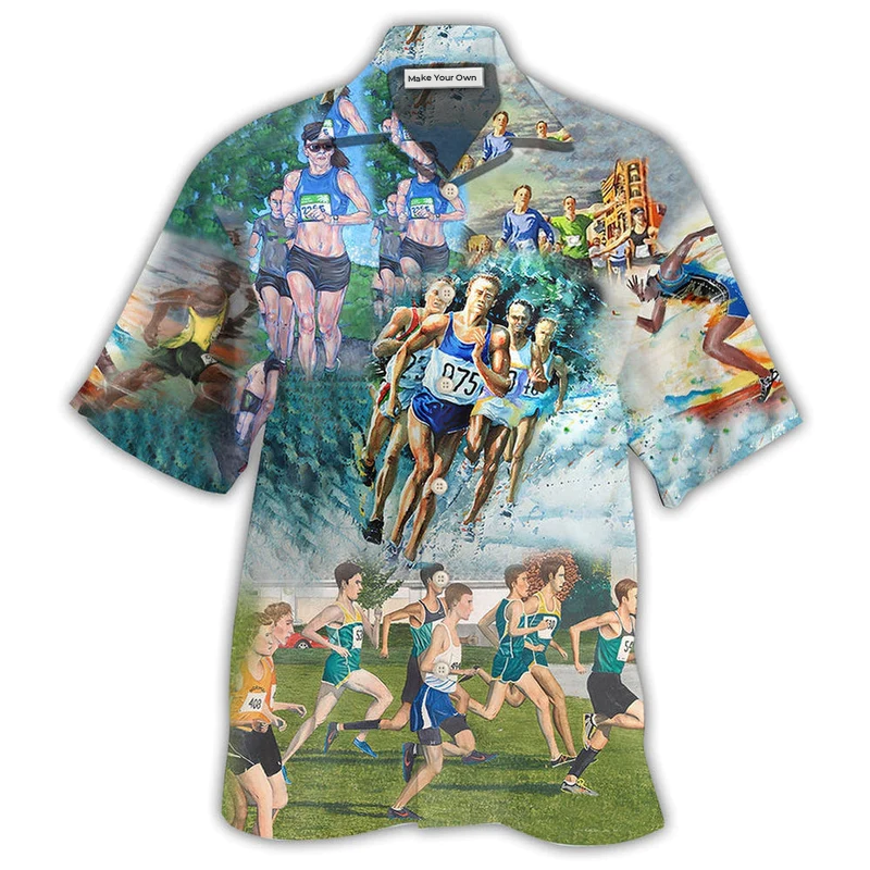 Marathon Run For Earth Run For Us - Hawaiian Shirt