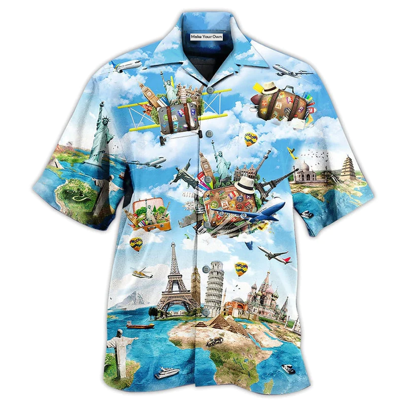 Airplane Travel World Whole Life - Hawaiian Shirt