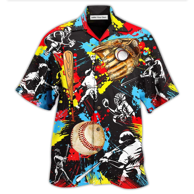 Ice Hockey Painting Love It My Passion - Hawaiian Shirt