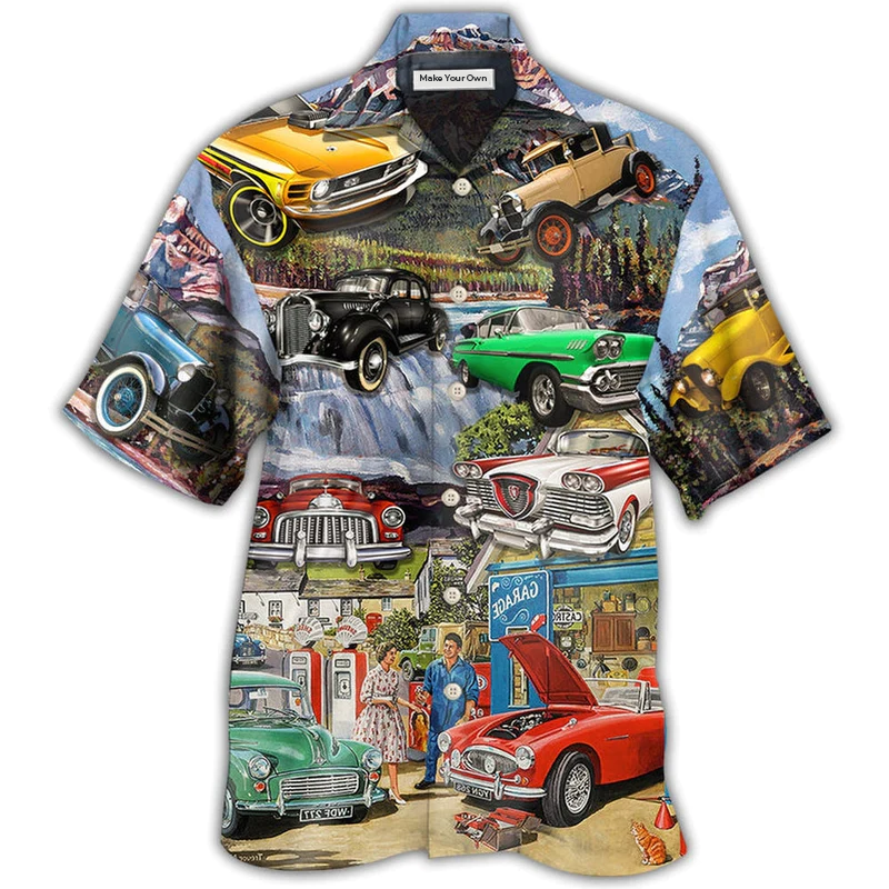 Car Classic Car Life Style - Hawaiian Shirt