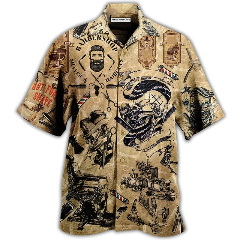 Barber Shop Vintage Style - Hawaiian Shirt