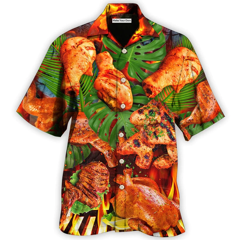 BBQ Food Lover Chicken Style - Hawaiian Shirt