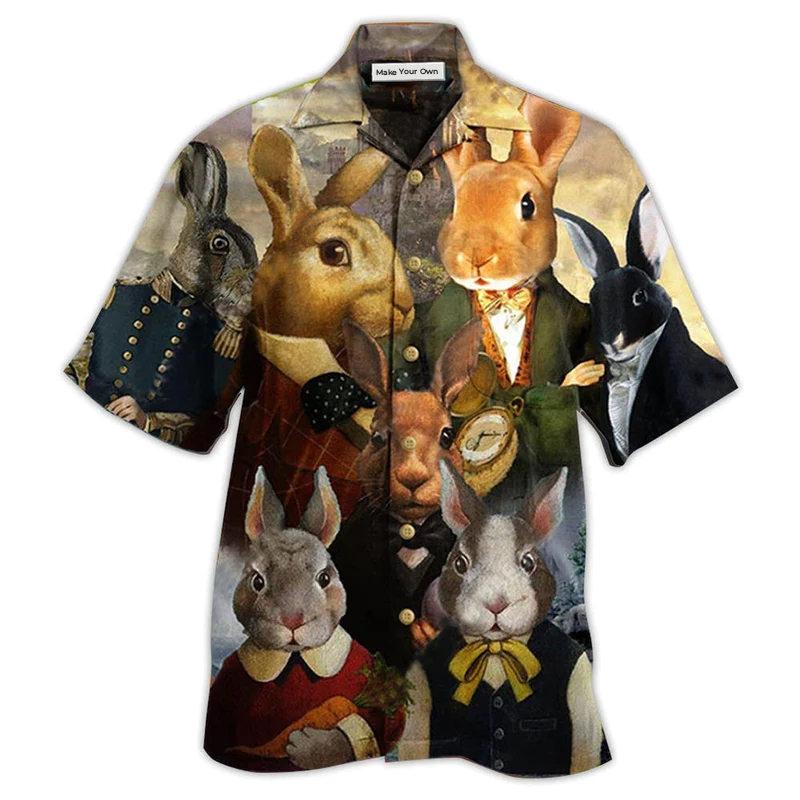 Rabbit Down The Rabbit Hole - Hawaiian Shirt