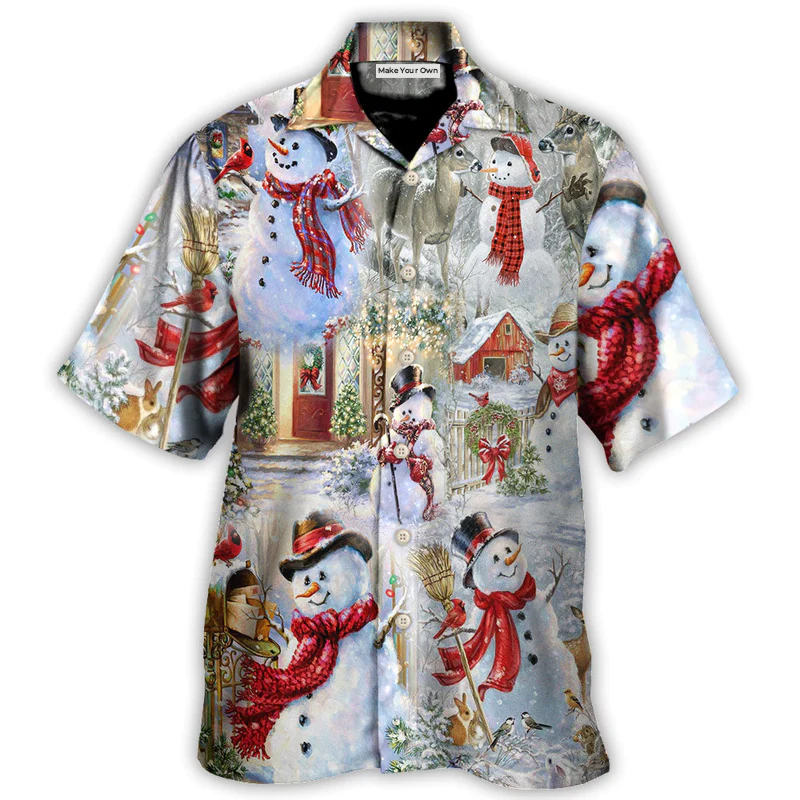 Christmas Snowman Merry Xmas - Hawaiian Shirt