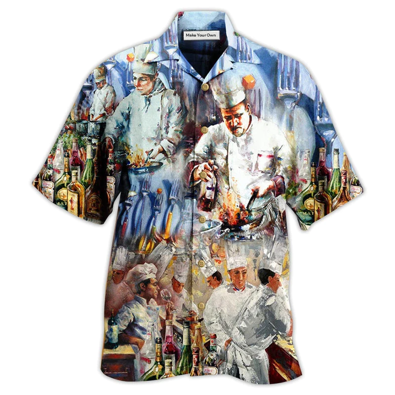 Chef To Make Magic With Knives And Fire - Hawaiian Shirt