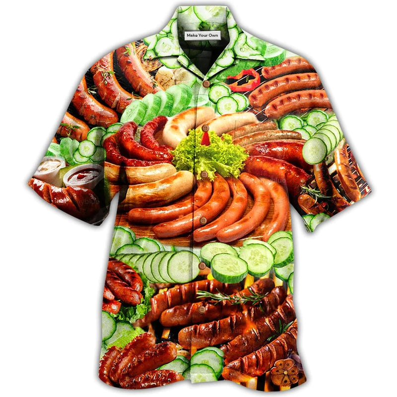 Food Life Is Better With Hot Dog Salad - Hawaiian Shirt