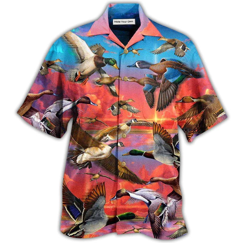 Duck The Soul Ducks Is In The Sky Forever - Hawaiian Shirt