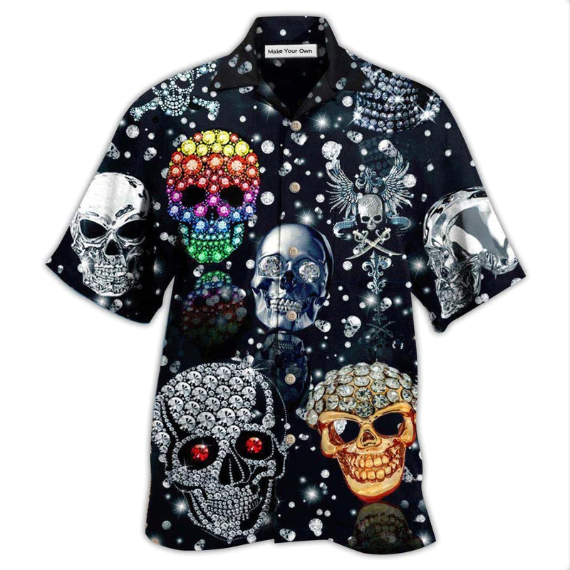 Skull Shiny Diamond - Hawaiian Shirt