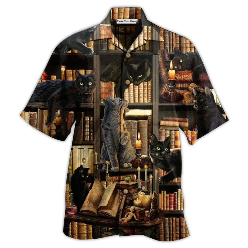 Book Cats Love Book Everytime - Hawaiian Shirt