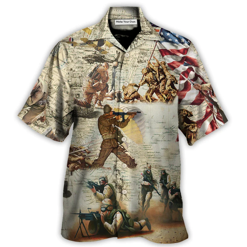 Veteran Memory Soldier's Prayer - Hawaiian Shirt