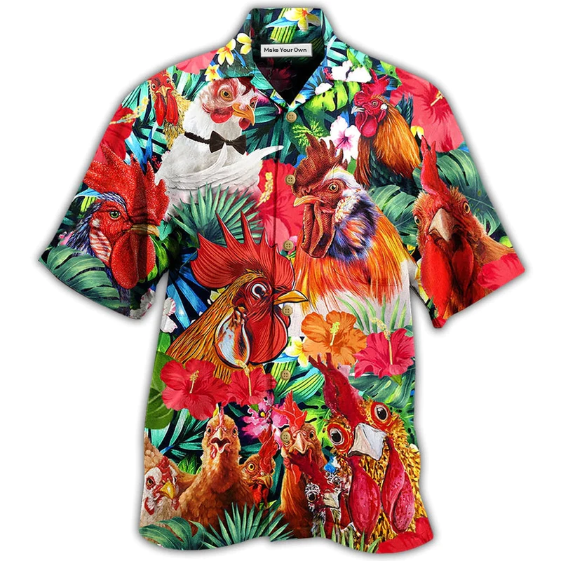 Chicken Love Farm Wonder - Hawaiian Shirt
