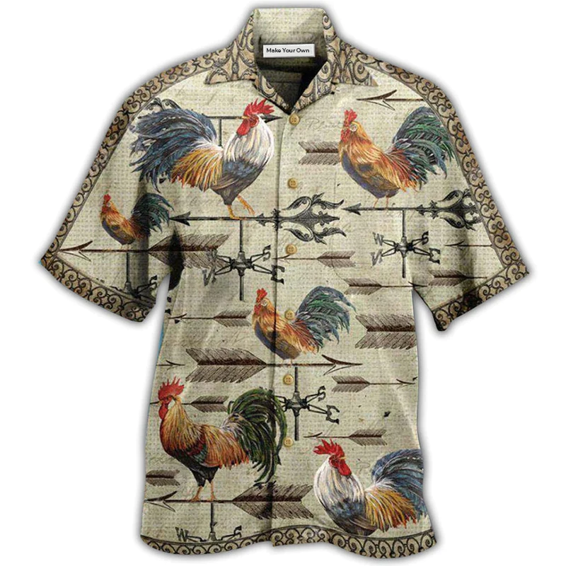 Chicken Find A Way Or Make One Weathervane Rooster - Hawaiian Shirt