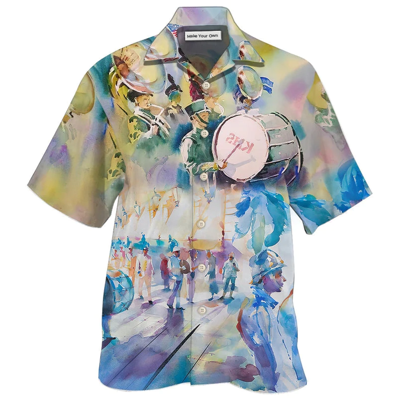 Marching Band Blur Art Style - Hawaiian Shirt