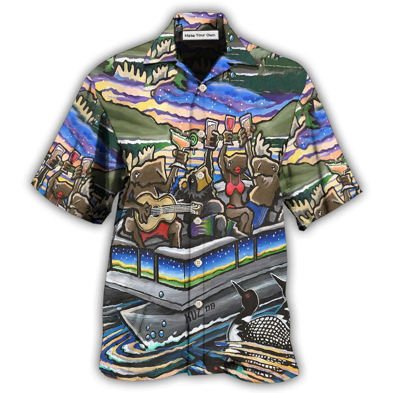 Pontoon Summer Vibes Party - Hawaiian shirt