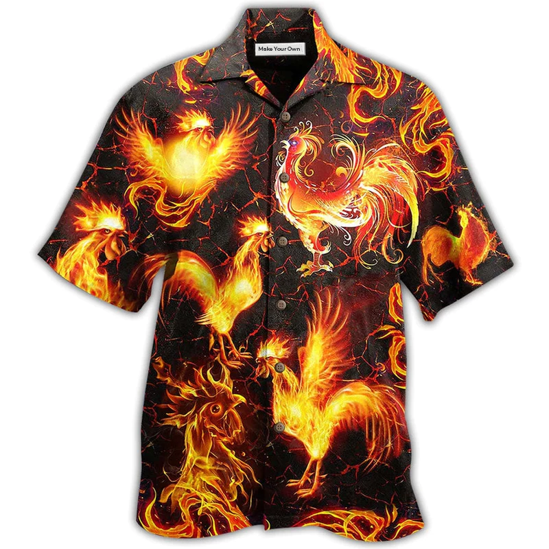 Chicken Fire Love It - Hawaiian Shirt