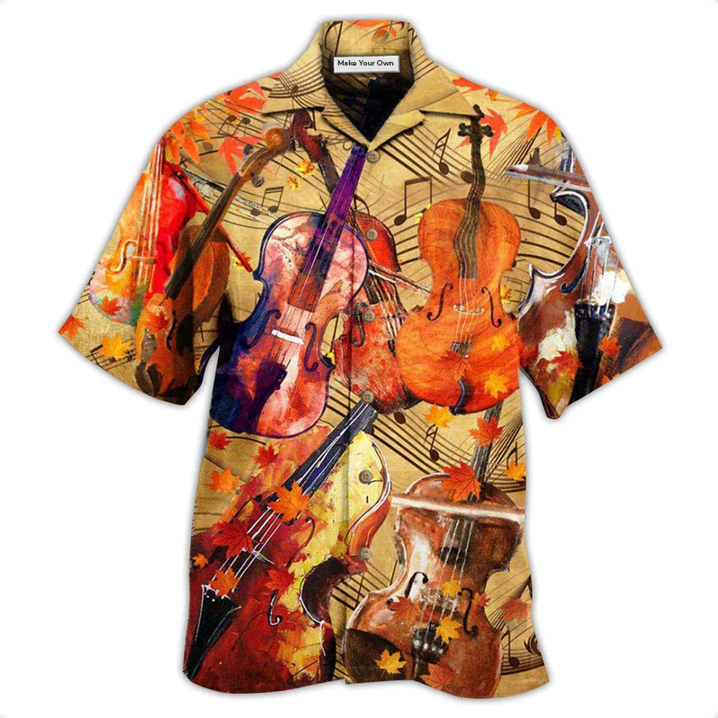 Violin Music Notes Can Change Your World - Hawaiian Shirt