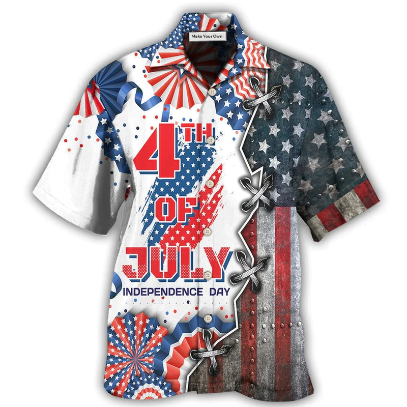 America Independence Day Happy Day - Hawaiian Shirt
