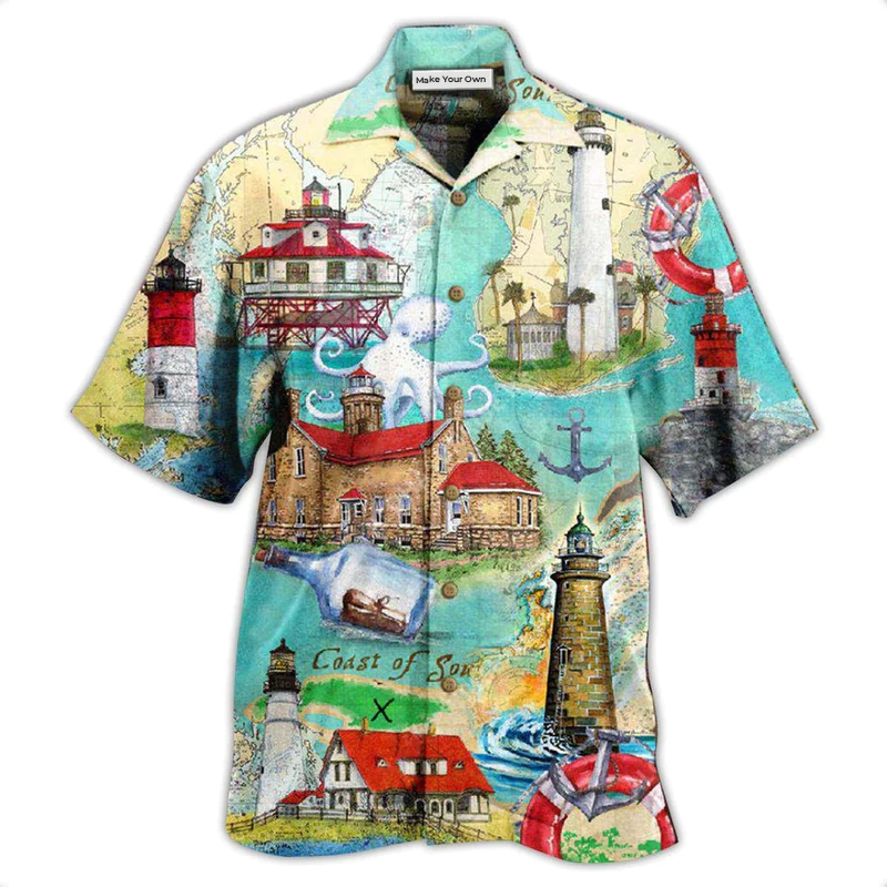 Lighthouse Take The Cruise Of Your Life Follow The Lighthouse - Hawaiian Shirt