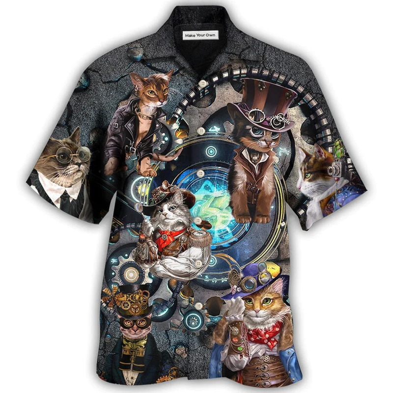 Cat Mechanic Cool Style - Hawaiian Shirt
