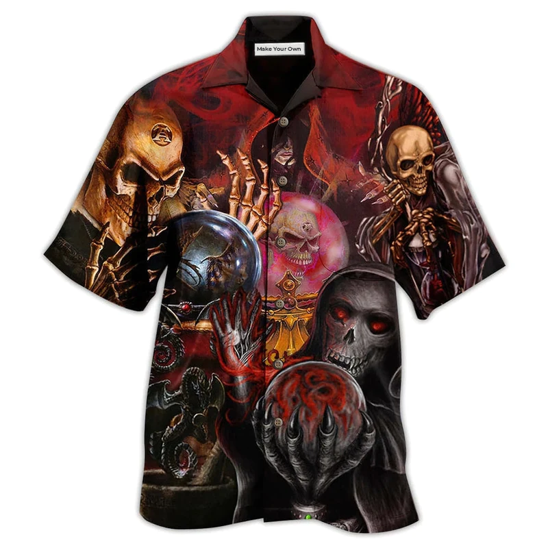 Skull Hello Darkness - Hawaiian Shirt