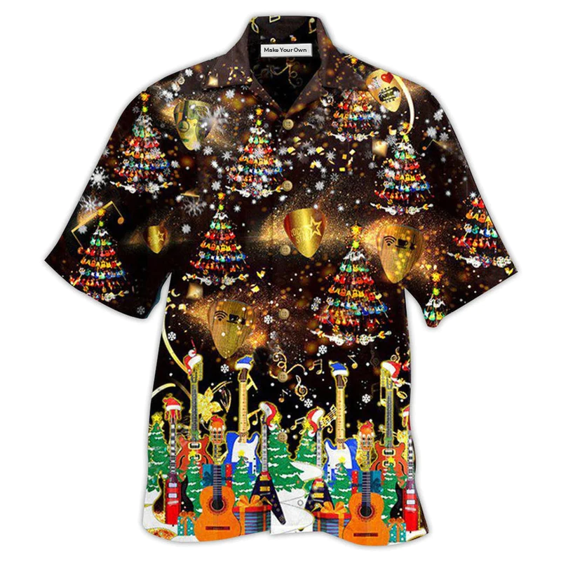 Christmas Yes I Speak Amazing Guitar - Hawaiian Shirt