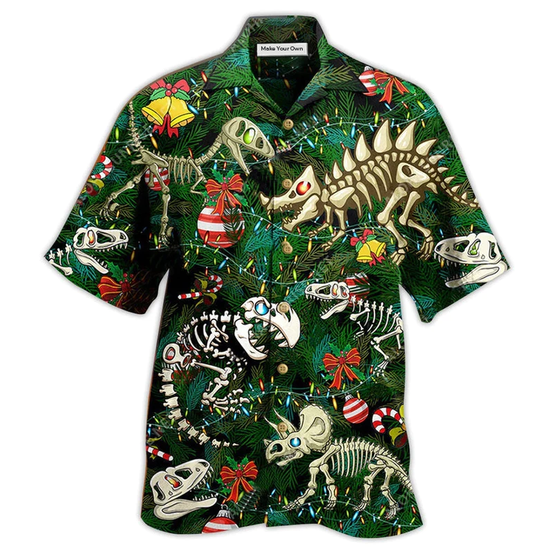 Dinosaur Dear Santa I Am A Dinosaur Christmas - Hawaiian Shirt
