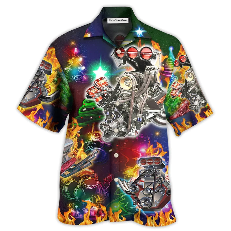 Hot Rod Christmas Tree To Where You Are - Hawaiian Shirt