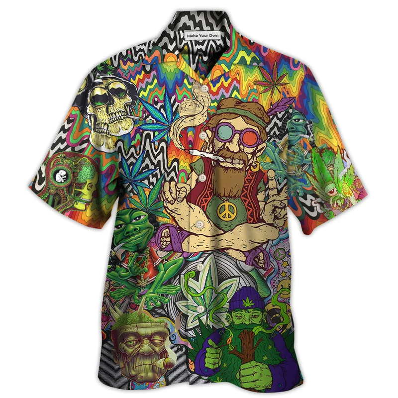 Hippie Feel Freedom From Smoking Cool Style - Hawaiian Shirt