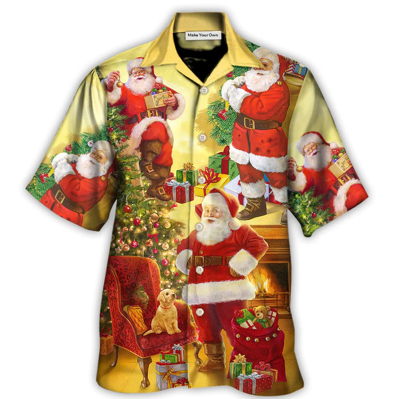 Christmas Santa Claus Story Happy Xmas Art Style TYPE - Hawaiian Shirt