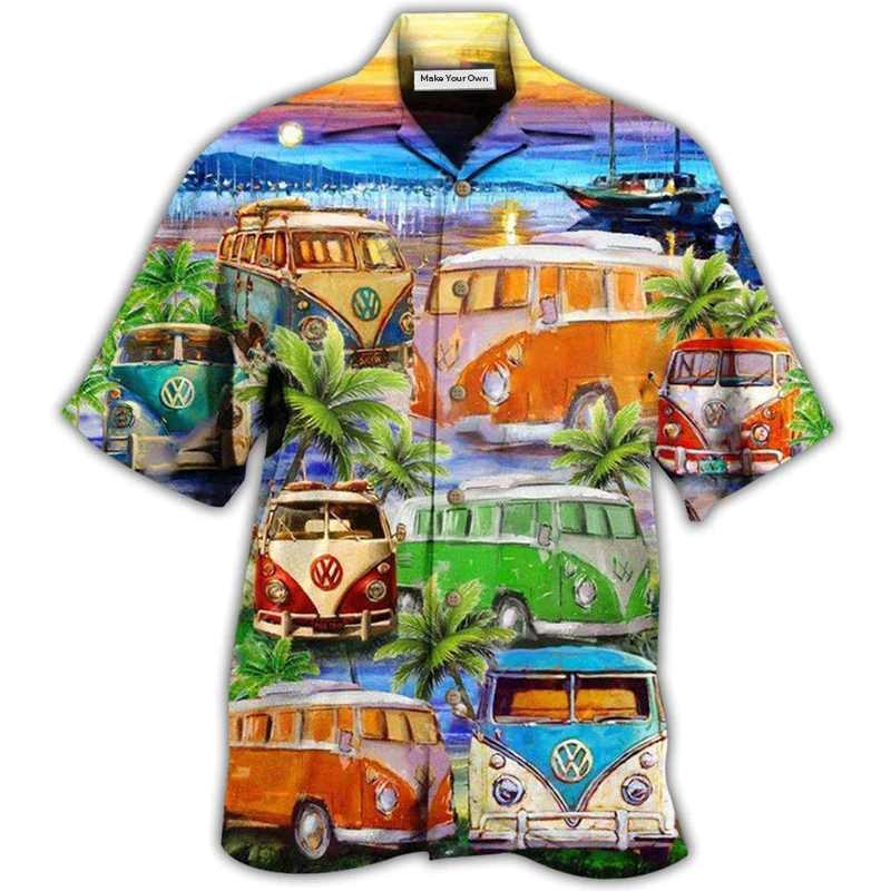 Bus Good Times And Tan Lines On The Beach - Hawaiian Shirt