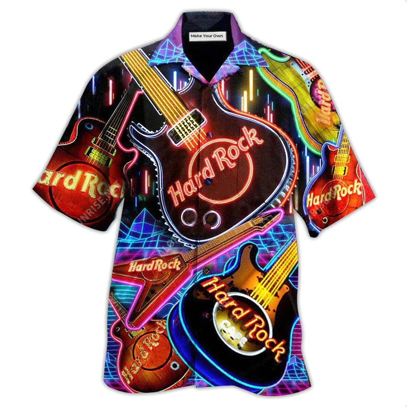 Guitar Our Hearts Have Beats - Hawaiian Shirt
