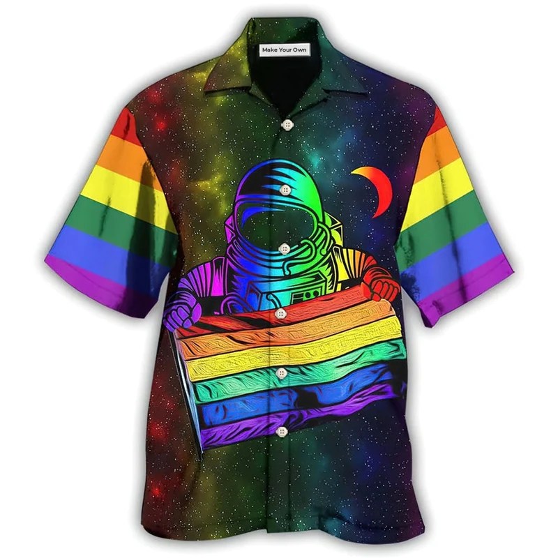 LGBT Pride Astronaut Style - Hawaiian Shirt