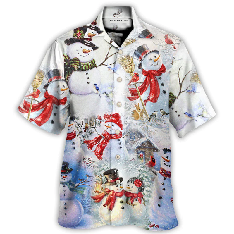 Snowman Christmas Merry Xmas - Hawaiian Shirt