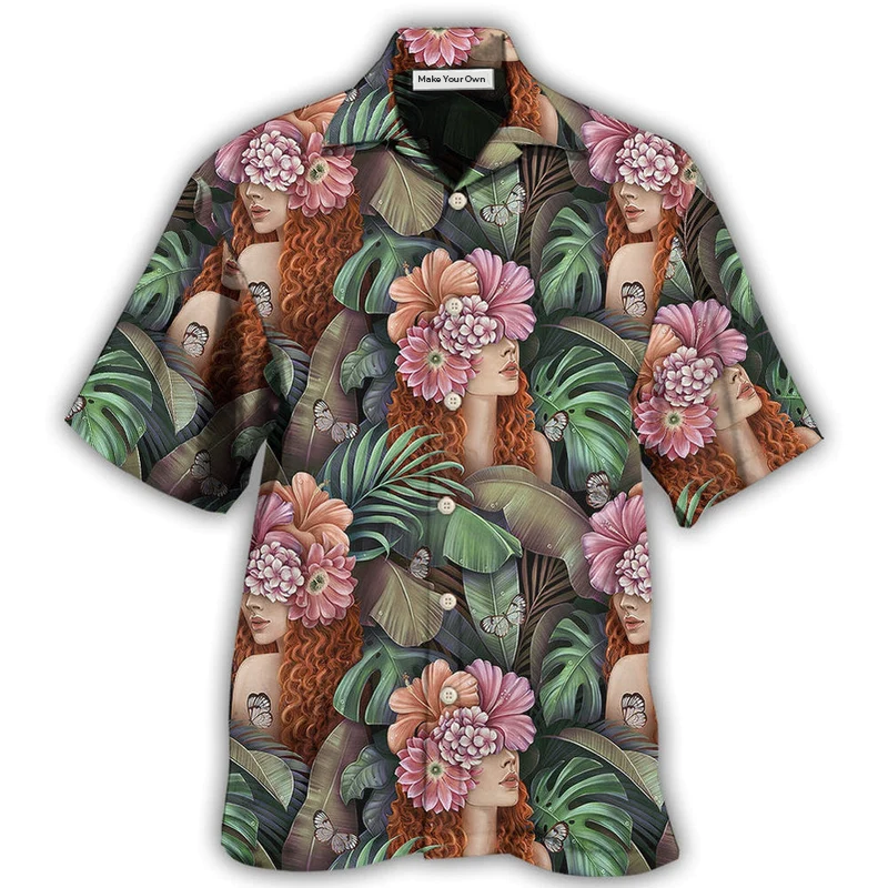 Country Girl Tropical Leaf Style - Hawaiian Shirt