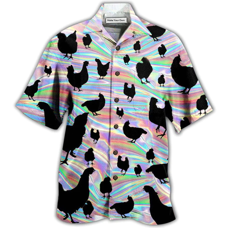 Chicken Awesome Style - Hawaiian Shirt