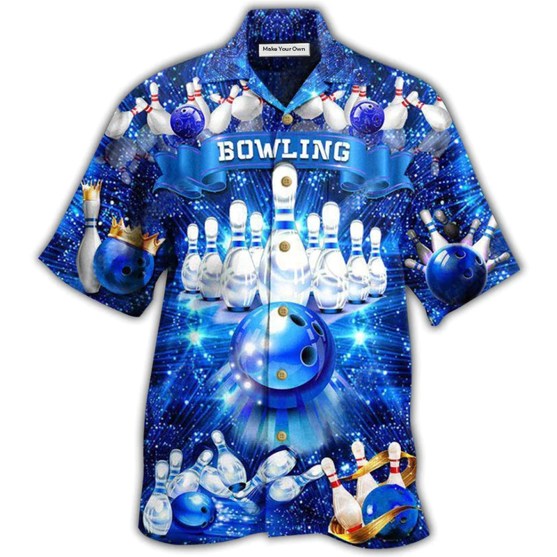 Bowling Is The Best Part Of My Day Blue Style - Hawaiian Shirt