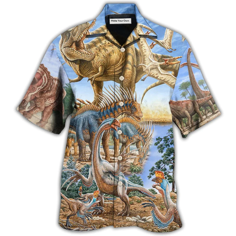 Dinosaur World Art - Hawaiian Shirt
