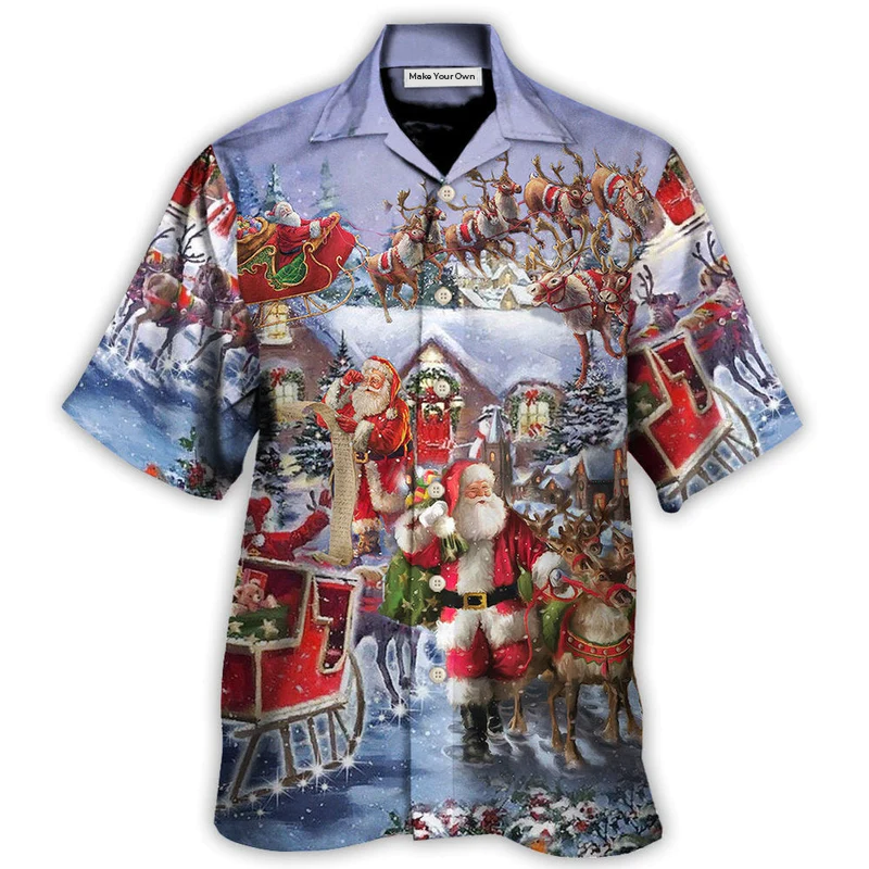 Christmas Santa Claus Comes Tonight - Hawaiian Shirt