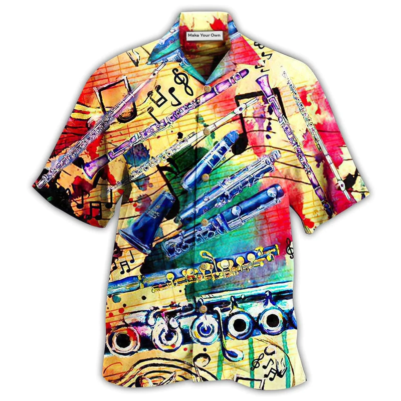 Flute Music Love Life Style So Cool - Hawaiian Shirt