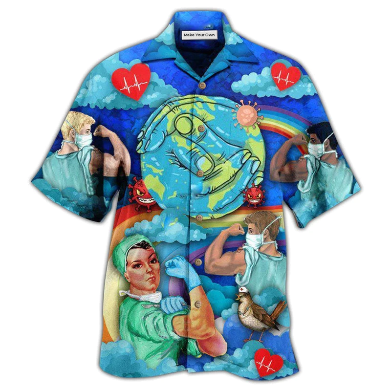 Nurse Never Underestimate Who Survived - Hawaiian Shirt