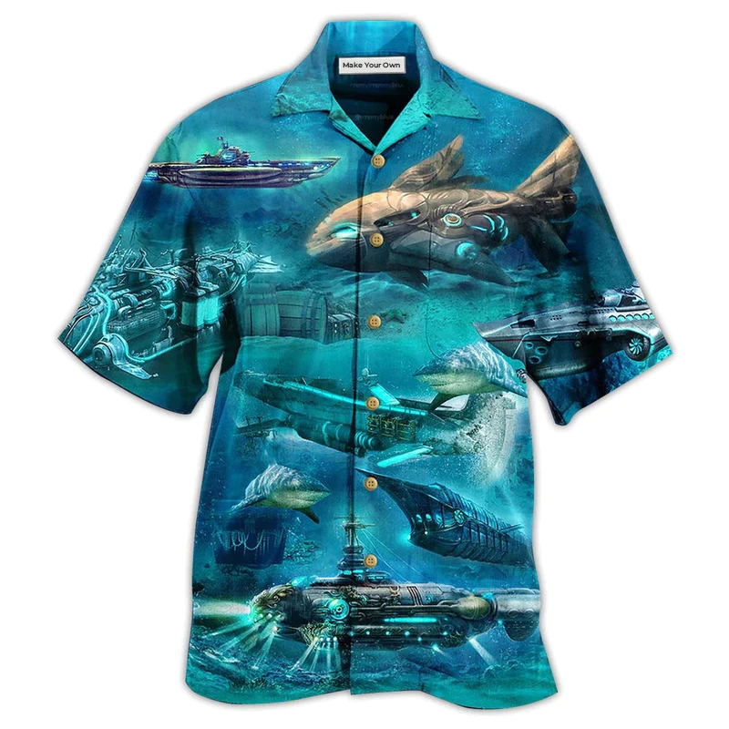 Ocean Submarine Love Ocean - Hawaiian Shirt