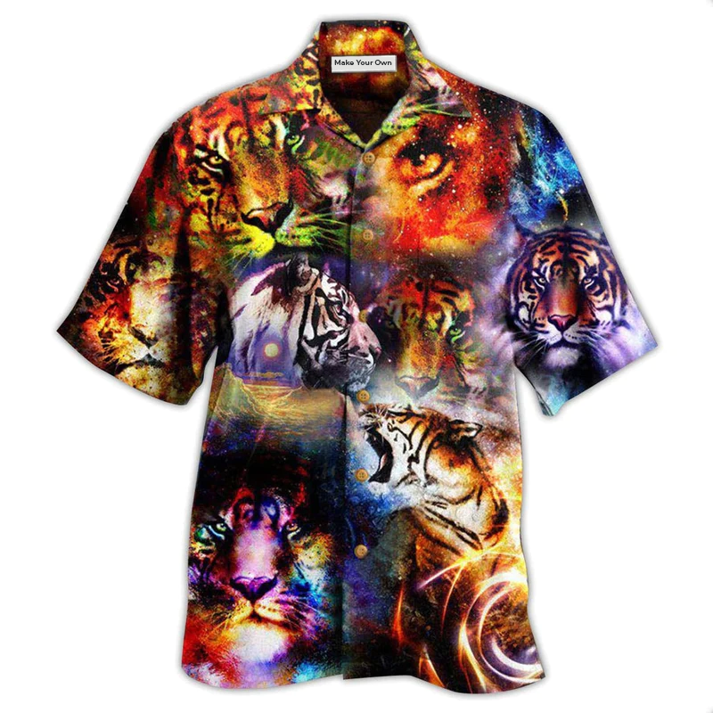Tiger The Power Of Tiger In The Universe - Hawaiian Shirt