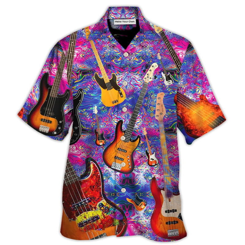 Guitar Life Love Purple Style - Hawaiian Shirt