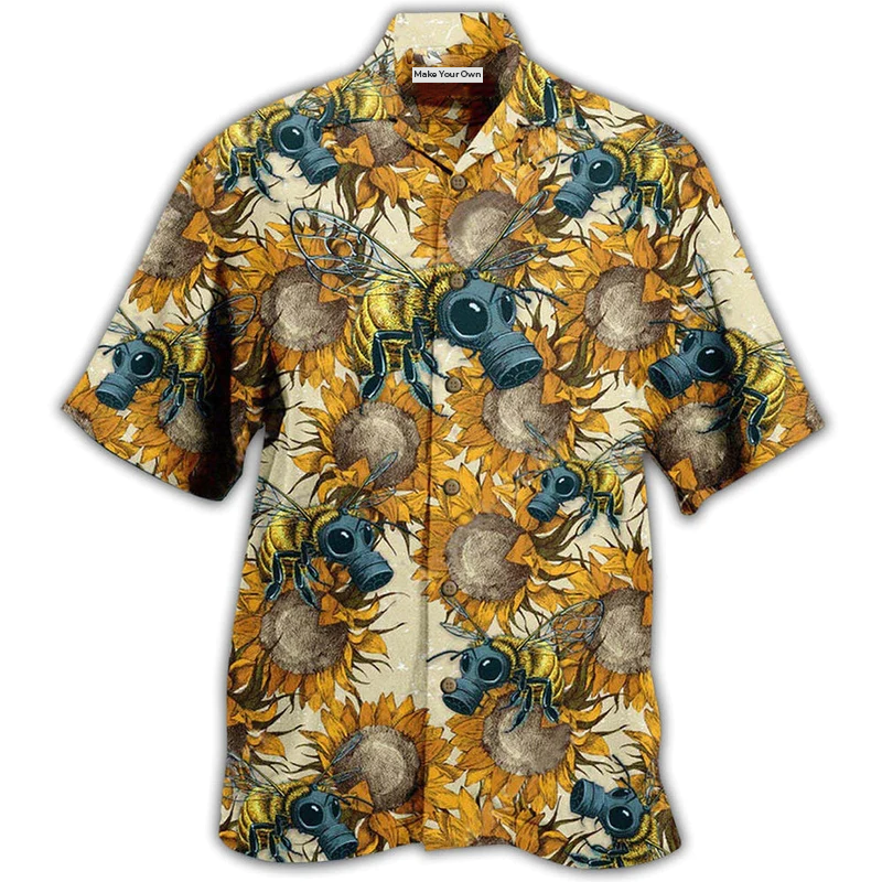 Bee Bees Fly Everywhere And Sunflowers - Hawaiian Shirt