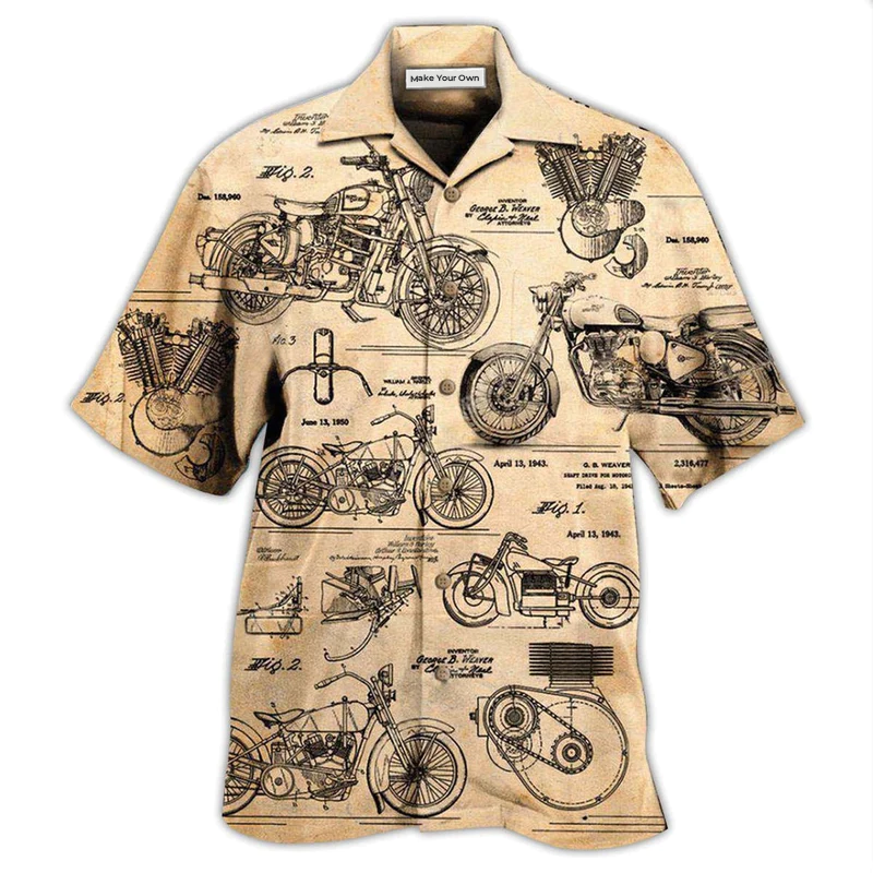 Motorcycle I Search Original Motorcycles - Hawaiian Shirt