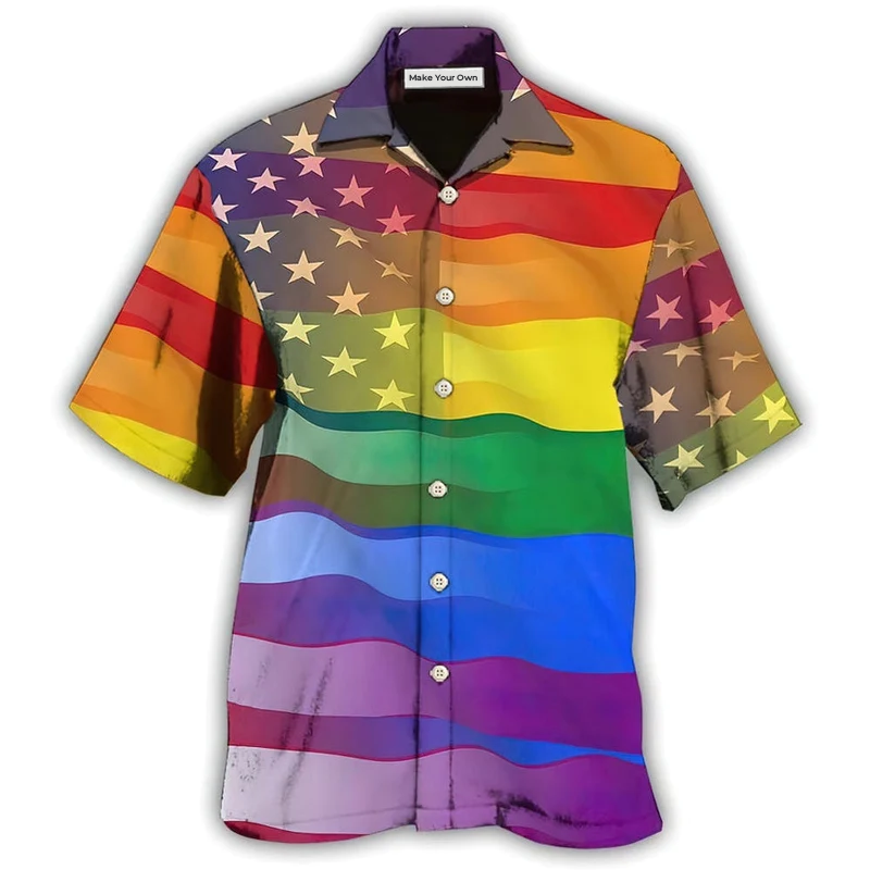 LGBT Love America Peace - Hawaiian Shirt