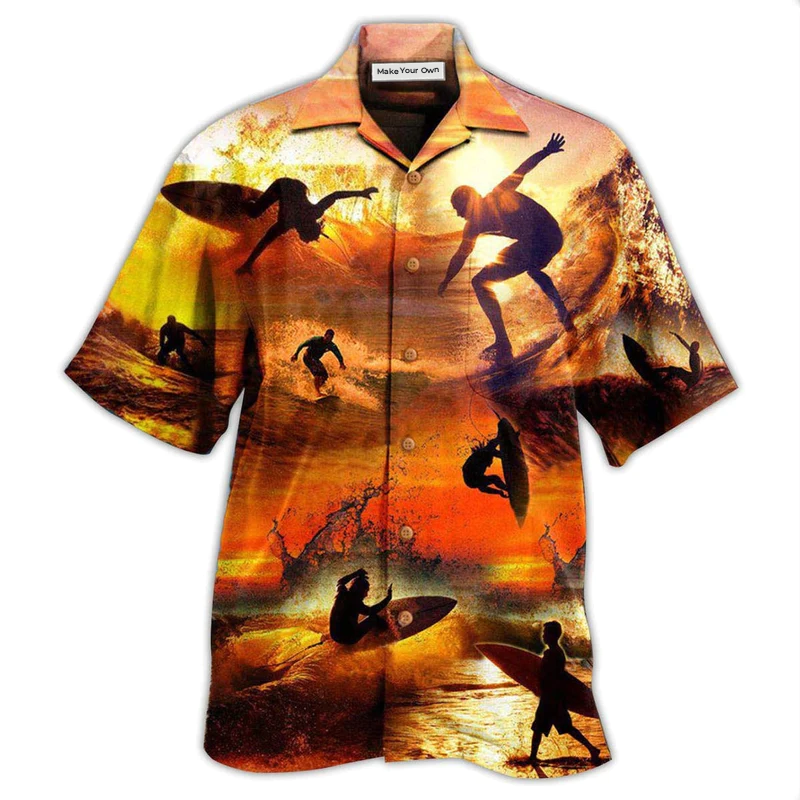 Surfing Is My Therapy Sunset - Hawaiian Shirt